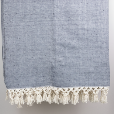AMBARA BED COVER (  NAVY BLUE )
